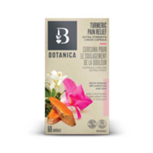 Botanica Turmeric Extra Strength Pain Relief Liquid Capsules Premium